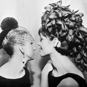 Paris Milliner Madame Paulette presents these two lovely creations for evening Paris Milliner Madame Paulette presents these two lovely creations for evening