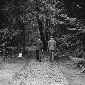 The path at the Old Cottage, Lamorbey, Sidcup, Kent. 1937
