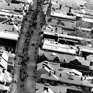 People make their way to work along a snow covered street in Sittingbourne Kent January People make their way to work along a snow covered street in Sittingbourne Kent January