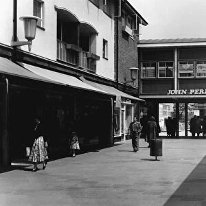 People shopping in New Town Crawley Sussex