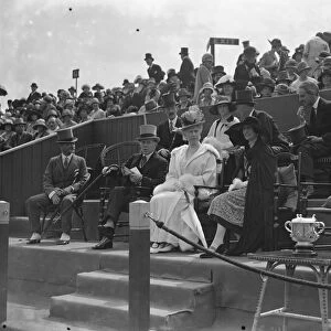 Polo at The Hurlingham Club, London - The Queen with Sir Harold and Lady Snagge 1926
