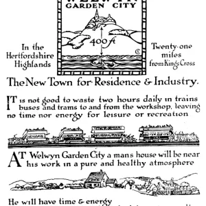 Welwyn Garden City Print: A Colour Poster