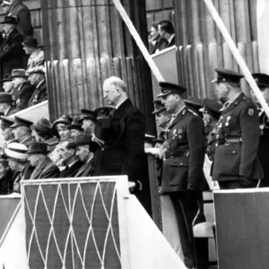 President Eamon de Valera, 83 year old Head of State and sole surviving commandant President Eamon de Valera, 83 year old Head of State and sole surviving commandant