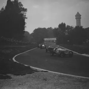 Prince Bira of Siam leading in the Road Racing Clubs Imperial Trophy race