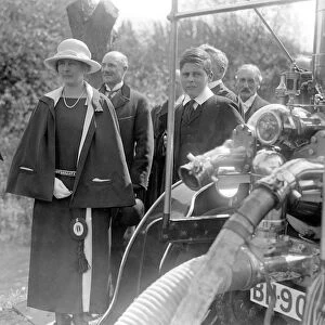 Princess Alice, Countess of Athlone, with her son, Lord Trematon, as they christen