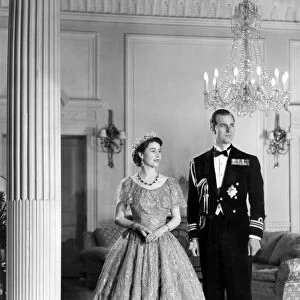 Queen Elizabeth II and Duke of Edinburgh 1952