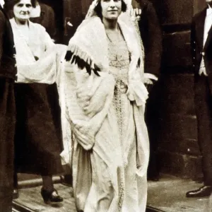 The Queen Mother on her wedding day Lady Elizabeth Bowes Lyon The Queen Mother on her wedding day Lady Elizabeth Bowes Lyon
