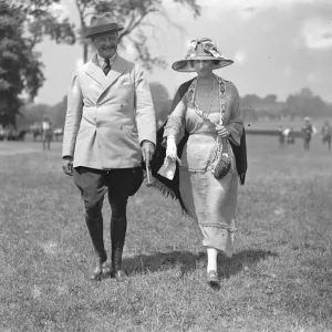 Ranelagh Polo club - Horse and Polo Show Brigadier General W F Sweney and Mrs Placket Ranelagh Polo club - Horse and Polo Show Brigadier General W F Sweney and Mrs Placket