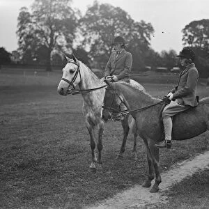 Ranelagh Pony show and sports day Hon Pamela and Sheila Digby 8 June 1932