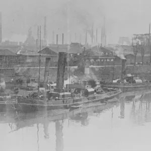 Three Rhineland Towns Occupied by Allies View of Ruhrort, showing steamer lying off Larr Three Rhineland Towns Occupied by Allies View of Ruhrort, showing steamer lying off Larr