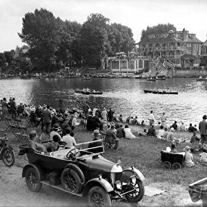 The river at Hampton Court & Dittons Regatta 10th August 1928