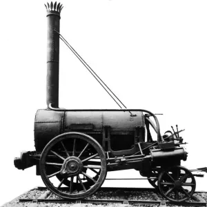 The Rocket - this locomotive was built by George Stevenson at Newcastle-on-Tyne in
