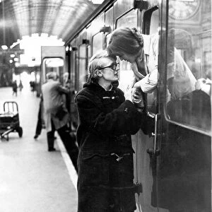 Romance and farewell at the train station