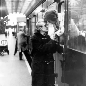 Romance and farewell at the train station