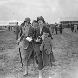 The Royal Agriculture Show at Leicester. Miss Molly Gretton and Lady Mary Hope 1924