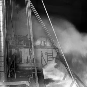The S.S. Eston Print: A Ship in Rough Seas, 25 July 1938