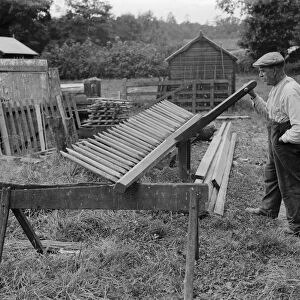 Samuel Hook, Scottow, ladder maker. 1937