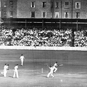 Scene during the fifth and final test match between England and South Africa