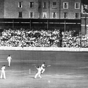 Scene during the fifth and final test match between England and South Africa