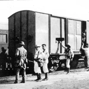 Scenes of Distruction at Jerusalem; and British Forces Restoring Order. An armoured