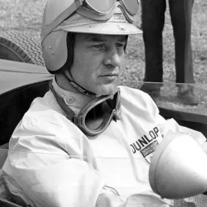 Scotlands best racing driver. Innes Ireland, who is scheduled todrive a Lotus in Scotlands best racing driver. Innes Ireland, who is scheduled todrive a Lotus in