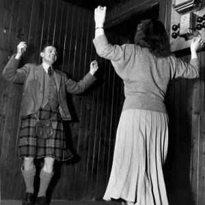 Vintage Scottish Country Dancing Print Vintage Scottish Country Dancing Print