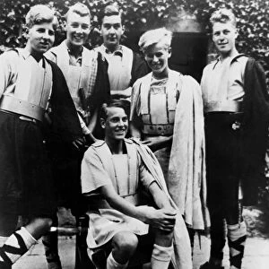 Screen Portrays Dukes Life - The Actor The Duke of Edinburgh (standing, second from right)