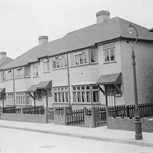Semi detached houses on Savoy Road in Dartford, Kent. 1939