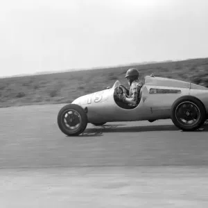 Shebe Rhiado racing a Cooper at speed