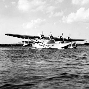 Sikorsky S42 giant seaplane flown by Colonel Lindbergh for Pan American Airways broke