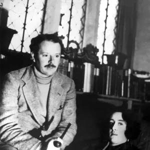 Sir Harold Nicolson and his wife writer Vita Sackville West at their home in Sissinghurst