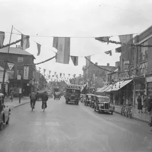 Slough prepares to welcome the King and Queen. Slough (Buckinghamshire), through which the King Slough prepares to welcome the King and Queen. Slough (Buckinghamshire), through which the King