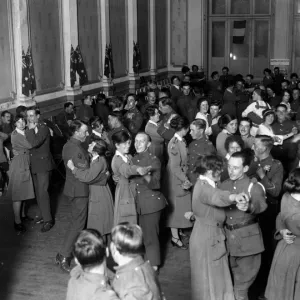 Soldiers and WaCs dancing at the Old Casino at La Touquet. 1914 - 1918 Soldiers and WaCs dancing at the Old Casino at La Touquet. 1914 - 1918