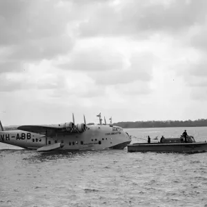 Southampton Imperial Airways Flying Boat Print 1939 Southampton Imperial Airways Flying Boat Print 1939