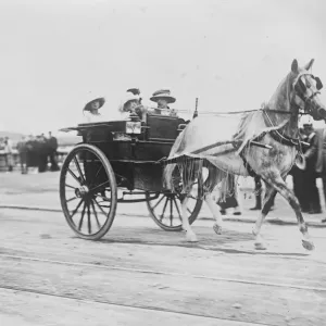 Spanish Royal Familys Summer Holiday Princess Beatrice and Princess Christina driving