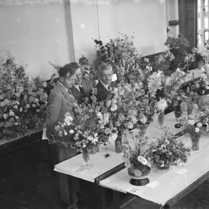 The Spring Flower Show in Welling, Kent. 1939