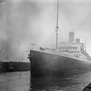 The SS Majestic with Lord and Lady Mountbatten on board 28 September 1922