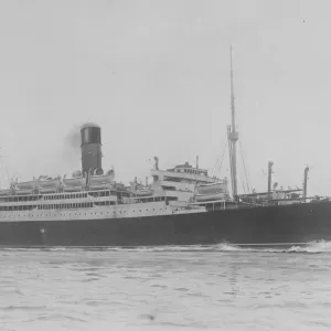Print of the SS Scythia at Sea Print of the SS Scythia at Sea