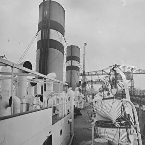 SS Volendam Boatdeck first class 16 November 1922