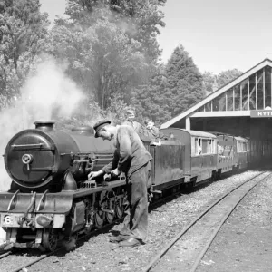 Steam Engine Samson ( 6 ) on the Romney, Hythe & Dymchurch Railway at Hythe Station Steam Engine Samson ( 6 ) on the Romney, Hythe & Dymchurch Railway at Hythe Station