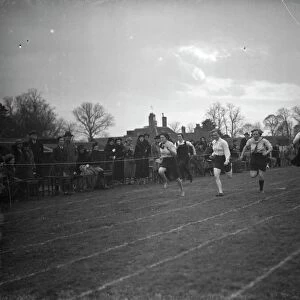 Swanley Horticultural College Sports, 100 yards race. 1938