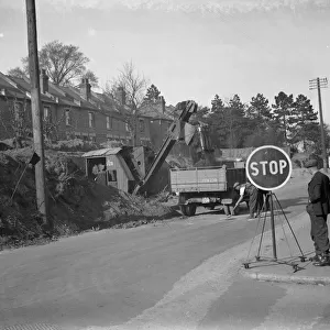 Swanley road widening. 1938