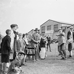 Swanscombe fete in Kent. Mr W J Everard. 1936