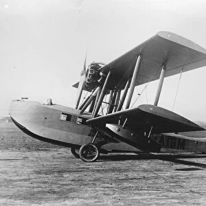 Thames seine flights, daily service hoped for. The amphibian plane which will
