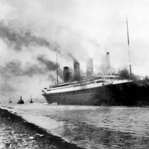 Titanic leaving Belfast. 1912