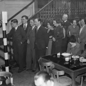 Traffic lights control diners. Lunch hour crowds at Millbank restaurant eat to Stop Traffic lights control diners. Lunch hour crowds at Millbank restaurant eat to Stop