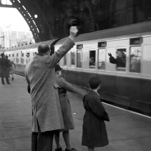 Train Leaving St Pancras Station Print Train Leaving St Pancras Station Print