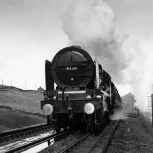 Train LMS Train picking up water at Tebay Train LMS Train picking up water at Tebay