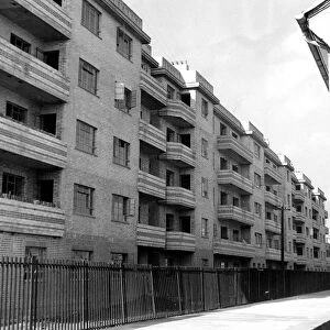 Transformation in east London. Since the war ended Britain has built 374, 256 permanent houses