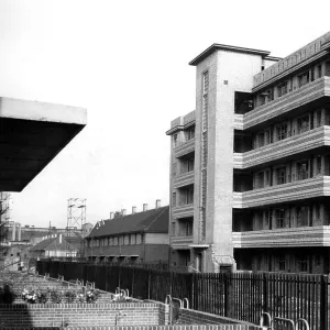 Transformation in east London. Since the war ended Britain has built 374, 256 permanent houses Transformation in east London. Since the war ended Britain has built 374, 256 permanent houses
